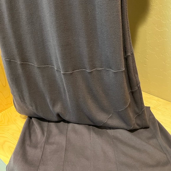 Prairie Underground M gray, cotton, racerback, long fitted dress w/insert - Picture 7 of 9